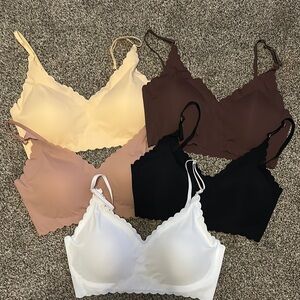Women's Intimates Set - Cream, Brown, Black, White NWOT
